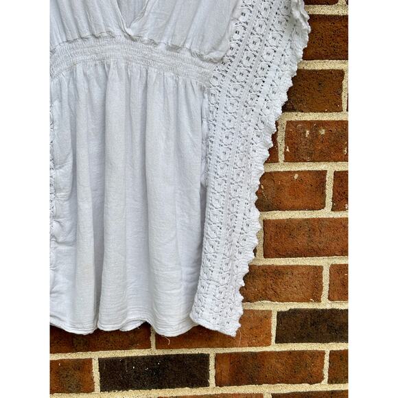 Seaspice Resort Wear Beach Swim Cover-Up Top Smock Waist White Size Small - Picture 11 of 12